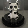 Işıklı Cam Fanus Panda Figürlü resmi