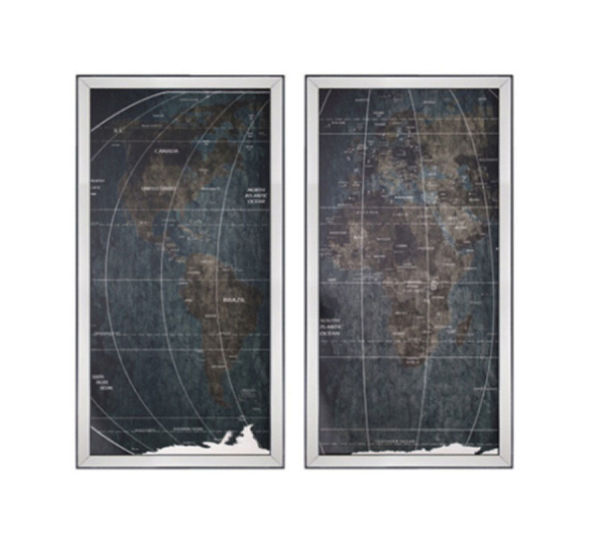 Dünya Haritası 2'li Set resmi