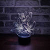 3 Boyutlu Lilyum Çiçeği Led Lamba resmi